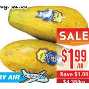 Papaya  - $1.99/lb ($1.00 off)