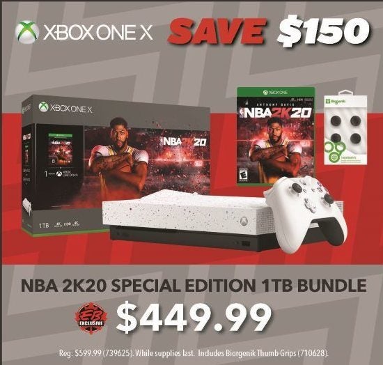 xbox one x nba 2k20 special edition
