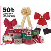 All Christmas Ribbon & Bows - 50% off