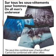 All Men's Underwear - 20% off