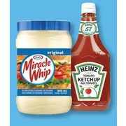 Miracle Whip Spread or Heinz Ketchup - $2.99 ($1.30 off)