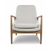 Glucksteinhome Norway II Accent Chair with Walnut-Finished American Ash Wood Frame in Natural  - $449.00