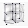 Adjerf Black Metal Wire Storage Cube With Four Compartments - $29.99 (25% off)