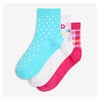 Kid Girls' 3 Pack Quarter-Crew Socks In Aqua - $3.94 ($2.06 Off)