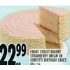 Front Street Bakery Strawberry Dream or Confetti Birthday Cakes - $22.99