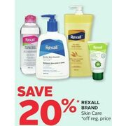 Rexall Brand Skin Care  - 20% off
