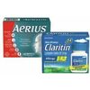 Aerius Allergy or Dual Action Tablets or Claritin Allergy or Rapid Dissolve Tablets - $26.99