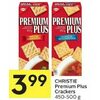 Christie Premium Plus Crackers - $3.99