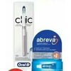 Abreva Cold Sore Treatment Biotène Dry Mouth Mouthwash or Oral-B Clic Manual Toothbrush Starter Kit - $21.99