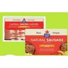 Maple Leaf Bacon or Ready Crisp Bacon Breasts Sausages  - $6.99 (Up to $0.50 off)