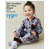 Kids Canadiana One-Piece Sleeper - $19.97