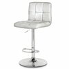 For Living Adjustable Tufted Leather Bar Stool - $99.99 (50% off)