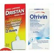 Dristan Or Ortrivin Nasal Spray - Up to 15% off
