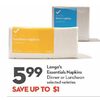 Longo's Essentials Napkins  - $5.99 (Up to $1.00 off)